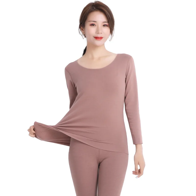 Женский бархатный комплект из 2 предметов теплые бесшовные пушистые леггинсы с