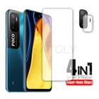 2 шт. Для Xiaomi Poco M3 Экран Стекло Защитная пленка Стекло для камеры Передняя пленка Стекло объектива для Xiaomi Poco X3 NFC Xiaomi Poco F2 Pro