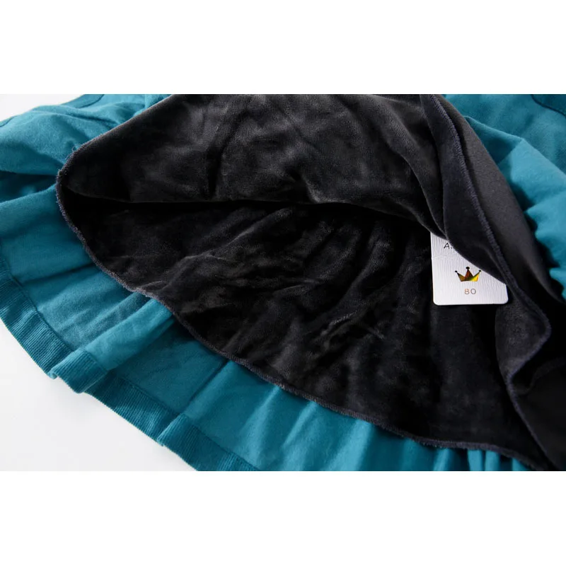 

Winter Kids Clothes Fur Lining Suspender Girls Dress Corduroy Girl Clothes