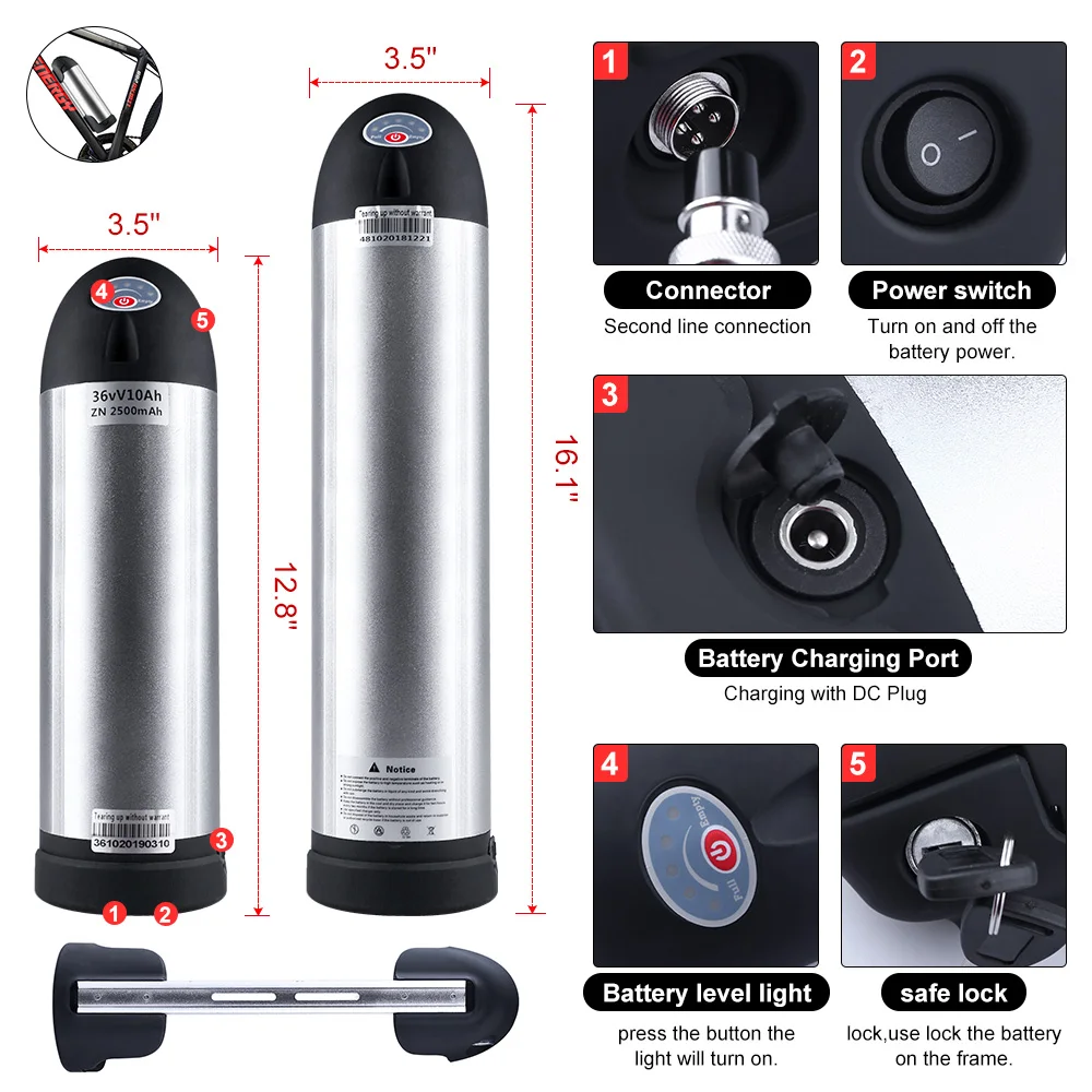 Bafang BBS01B 36V 350W Средний привод DC мотор электрический велосипед конверсионный