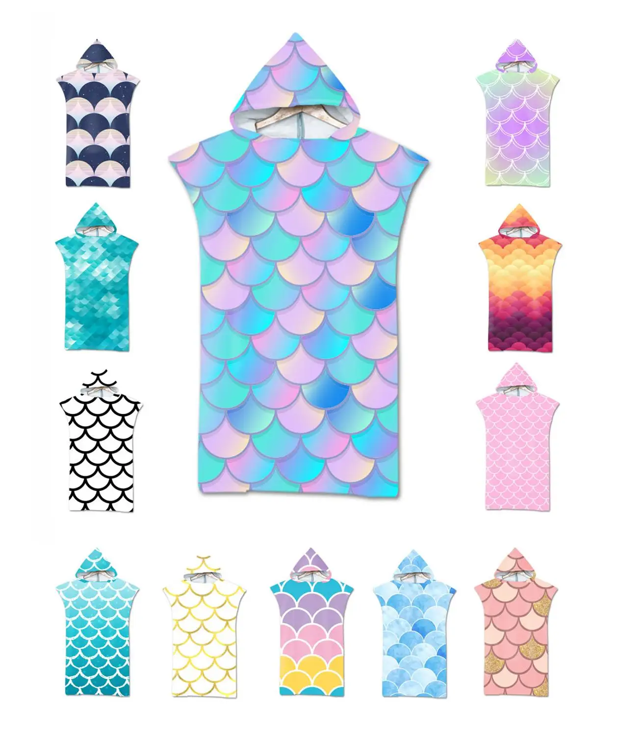 Бесплатная доставка новинка подарок акварельные геометрические рыбные весы с