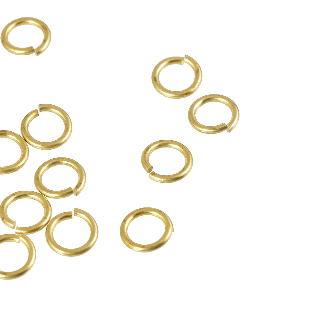 

50 шт. старая Золотая ключницы Разделение кольца прыжок, кольцо для ключей брелок выводы