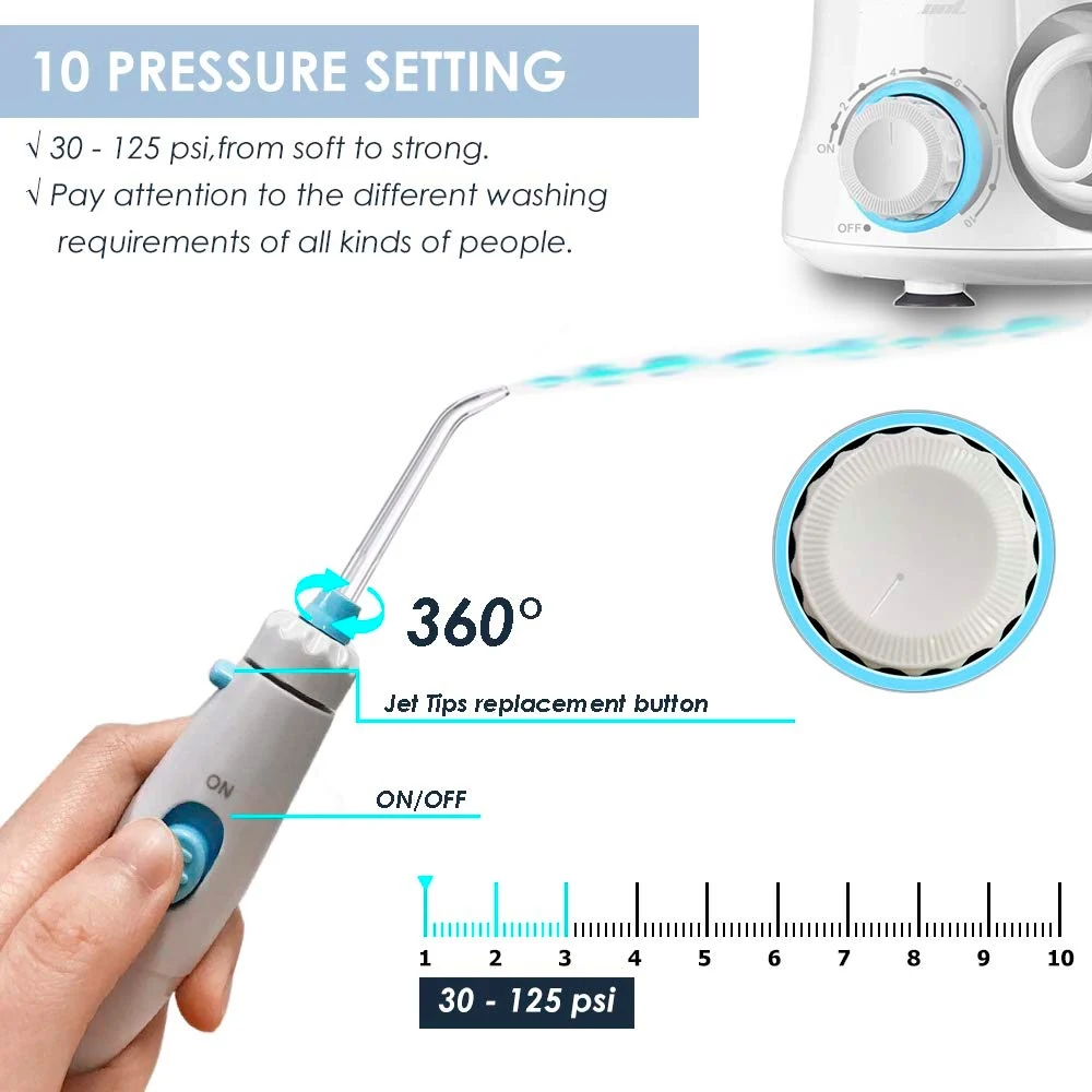 Зубная Вода Flosser очиститель зубов-Высокочастотный импульсный водный