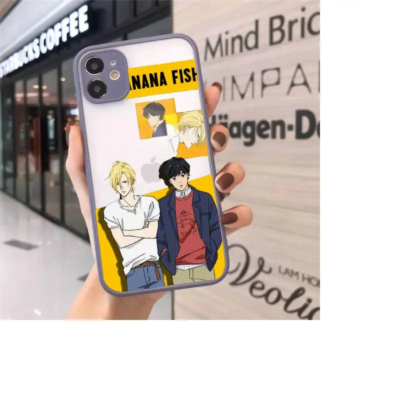 

Japan Anime Banana Fish LOVE art Phone Cases Matte Transparent for iPhone 7 8 11 12 s mini pro X XS XR MAX Plus cover funda