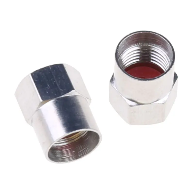 2 шт./компл. хромированная Автомобильная крышка стержня клапана TPMS N2 вставки для