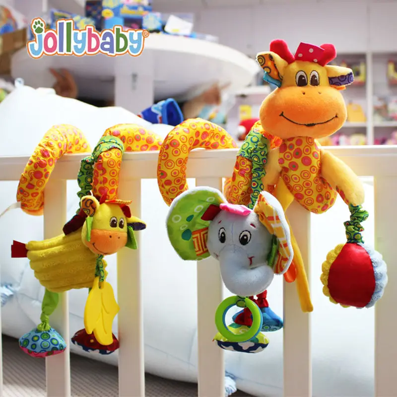 

Newborn Baby Toys 0-12 Months Stuffed Stroller Toys Animal Baby Crib Pram Bed Hanging Educational Infant Baby Rattle Toy Juguete