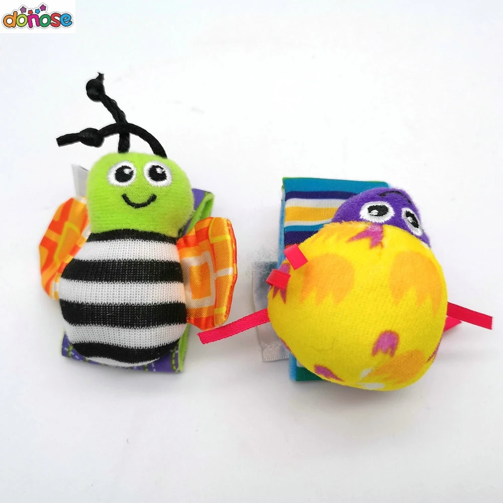 Детские носки для младенцев погремушки игрушки на запястье ног 0-24 месяцев |