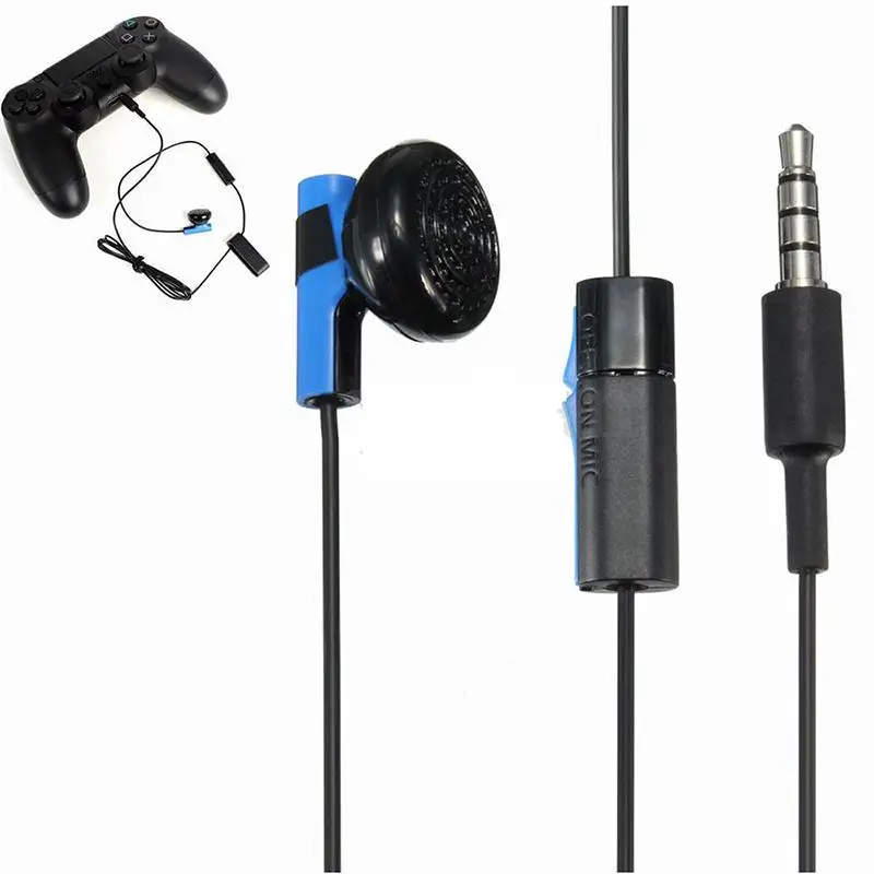 

With MIC And ON/OFF Control Spot PS4 Handle Headset Headset LIVE Headset Single Chat PS4 Genuine Microphone With Headset E4M1