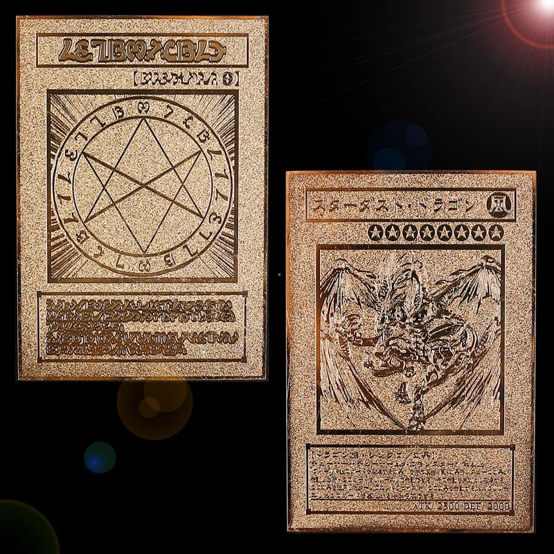 Новый YU GI OH! Золотая металлическая карточка японский Золотой запрещено один Exodia