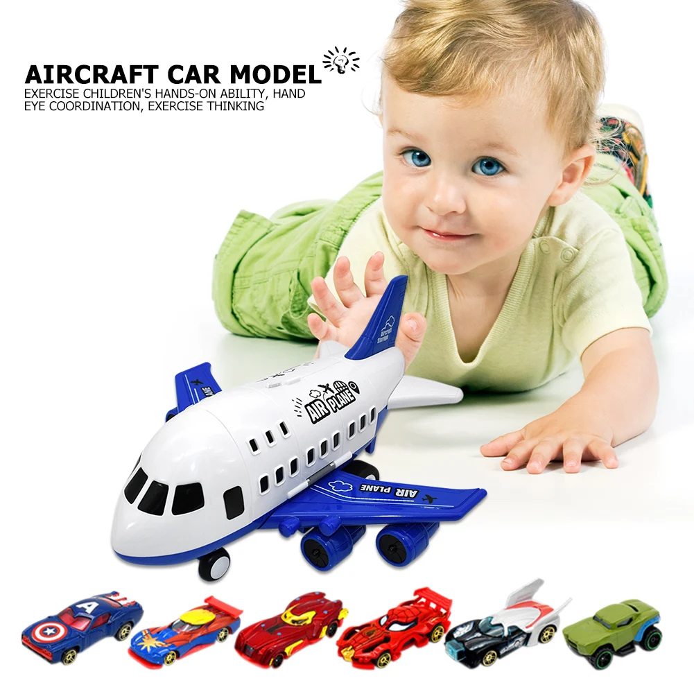 Simulation Track Inertia Children Aircraft Toy Set Large Passenger Plane Model Assembled Building Kits Tool | Игрушки и хобби