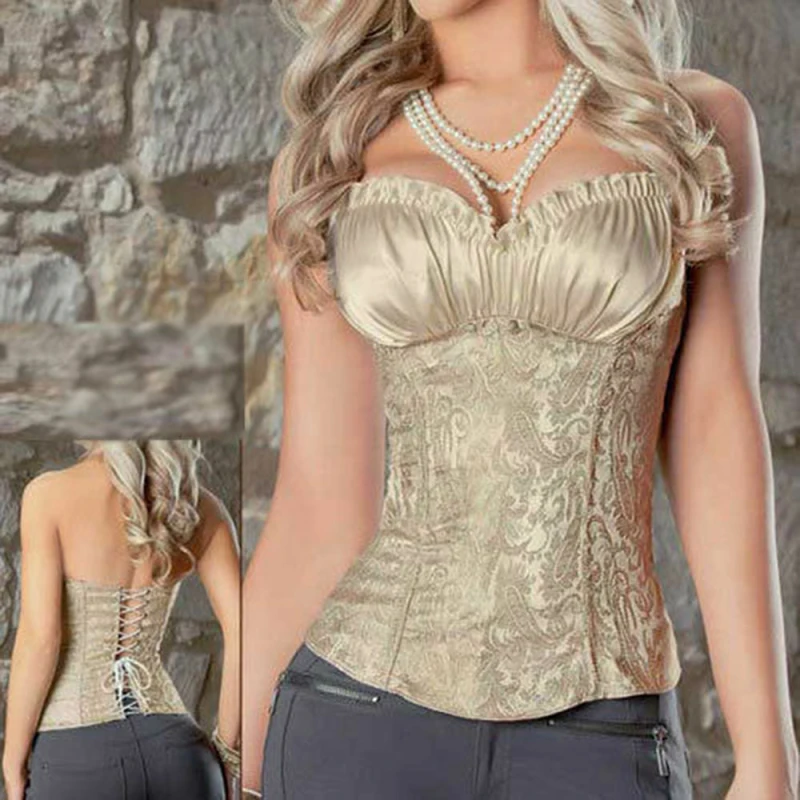 LELINTA женский сексуальный семейный корсет с нижним бюстом и бюстье атласное