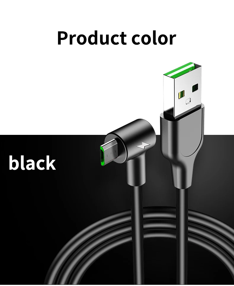 3A кабель Micro USB кабель для быстрой зарядки для samsung S7 S6 huawei мобильный телефон Andriod кабели 90 градусов кабель Microusb