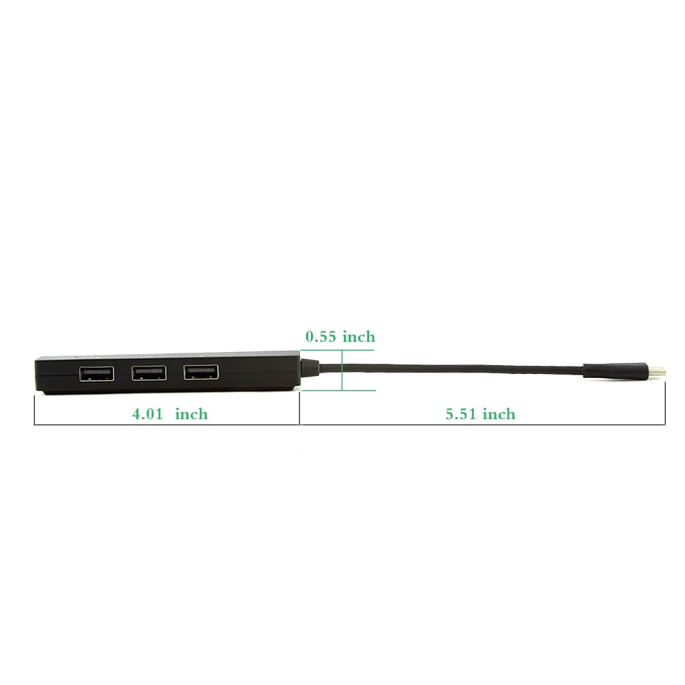 CHYI кабель-Переходник USB C цифровой аудио адаптер 3 Порты 2 0 концентратор