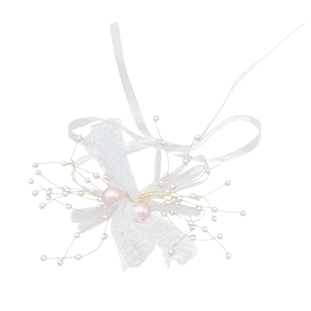 1 шт свадьба аналоговый мужской корсаж Свадебный цветок на запястье резинка для