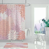 shower curtain bathroom waterproof shower curtain modern art leaf art decoration