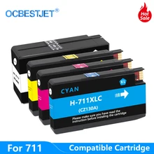 Compatible Ink Cartridge For HP 711 711XL For HP711 Replacement Ink Cartridge For HP DesignJet T120 T520 Inkjet Printer