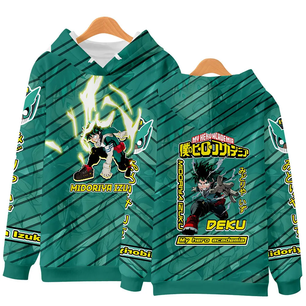 

Осенне-зимний милый костюм для косплея для мальчиков и девочек с японским аниме «Моя геройская Академия», толстовка с капюшоном и объемным ...