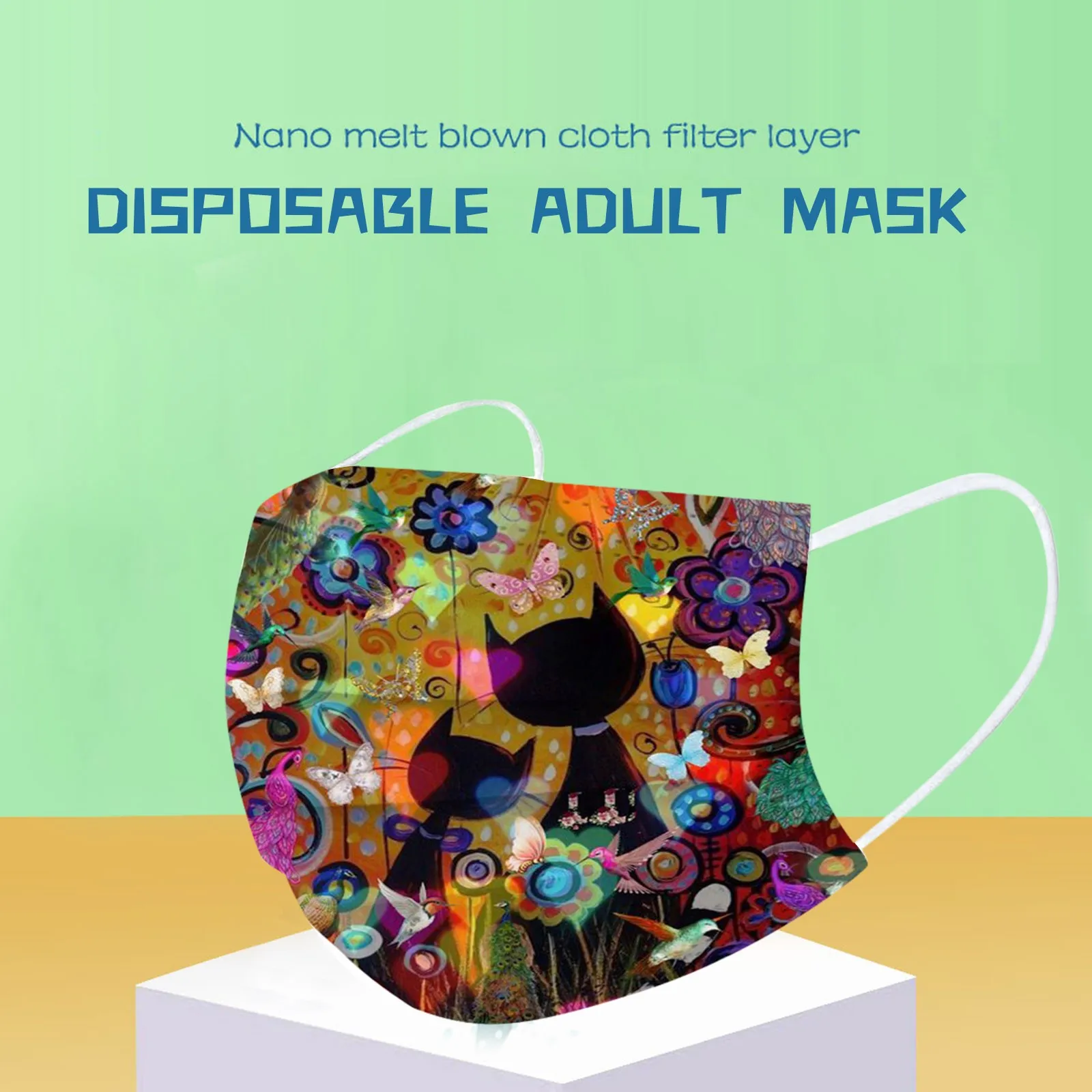 50 шт. 3 слойная одноразовая Защитная маска для взрослых|Аксессуары костюмов| |