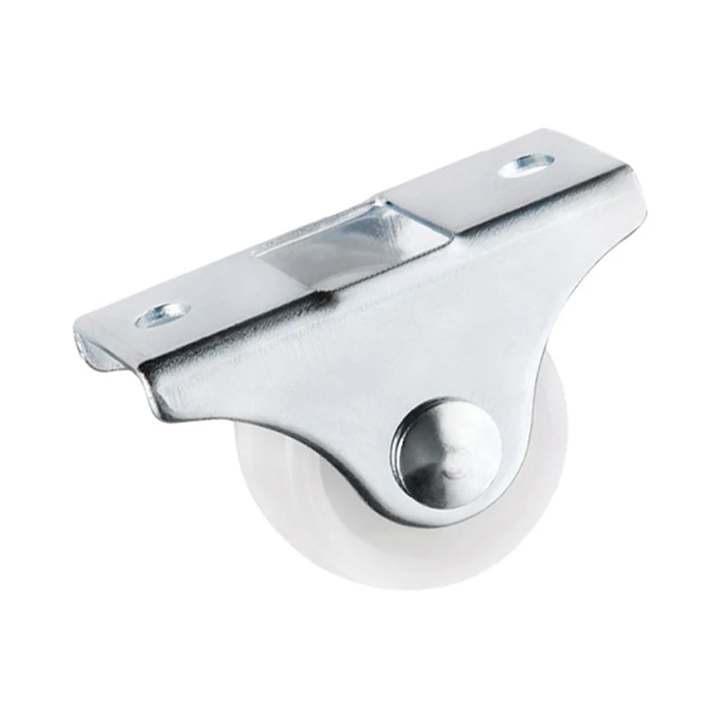 Новые белые рельсовые фиксированные ролики маленькие 1 сторонние колесные