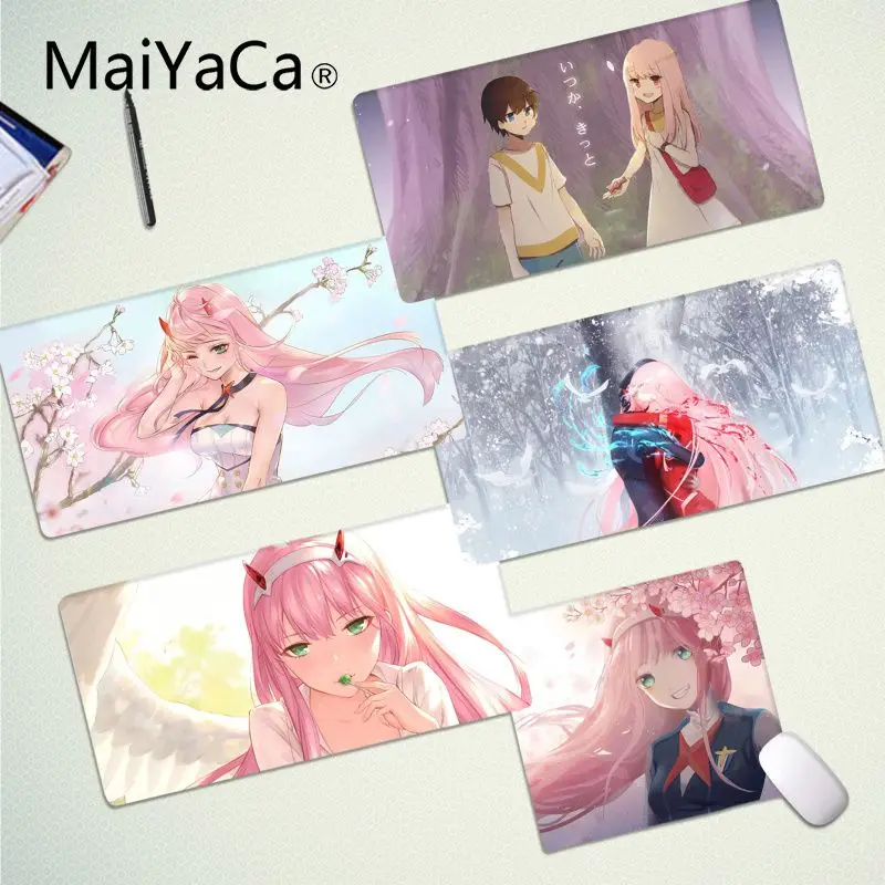 

MaiYaCa Zero Two Darling in the FranXX Anime large gaming mousepad L XL XXL gamer mouse pad Size for Game Keyboard Pad for Gamer