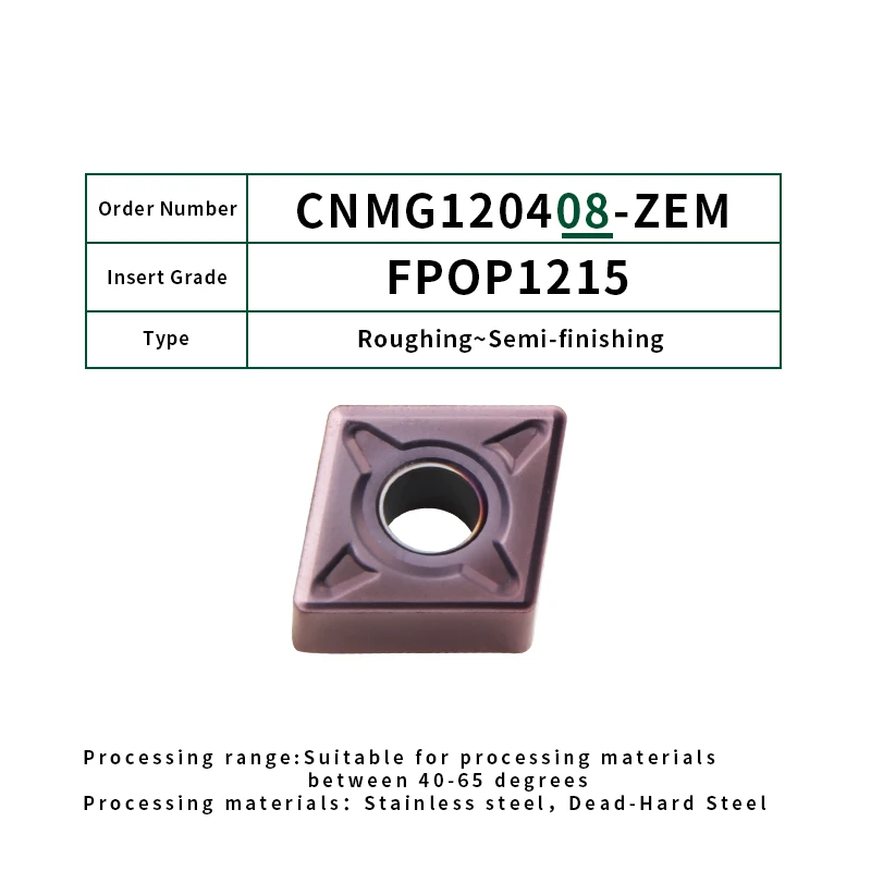 FivePears 10 шт. CNMG120404/08 12-MA MS TM ZEM ZPM внешний твердосплавный инструмент для обработки деталей вращения вставки токарно-винторезные станки с ЧПУ с резьбовой головкой, режущий инструмент