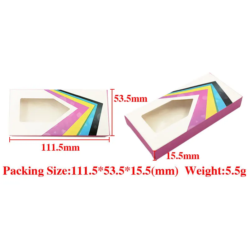 Новинка 2020 коробки для накладных ресниц из норки 25 мм упаковочная коробка