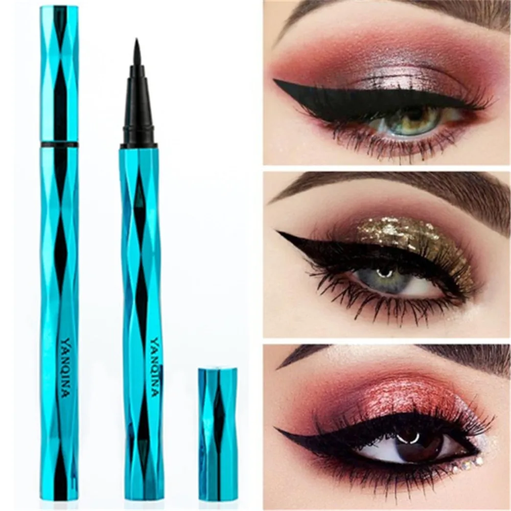 Профессиональная черная водостойкая жидкая подводка для глаз карандаш черных 24H