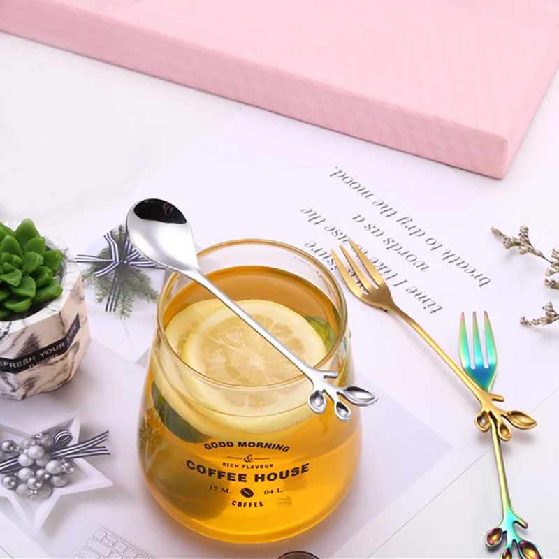 Оригинальная ложка для перемешивания чая из нержавеющей стали | Дом и сад