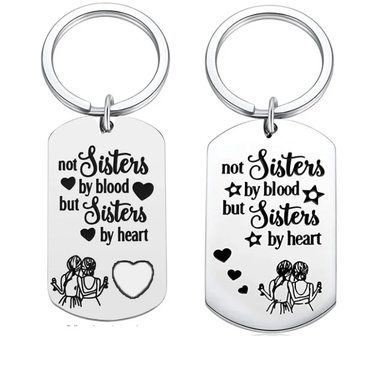 

The Best Friend Keychain Sisters By Heart Keychain for SistersBest Friend Gifts Women Girls Birthday Gifts Fashion Jewelry