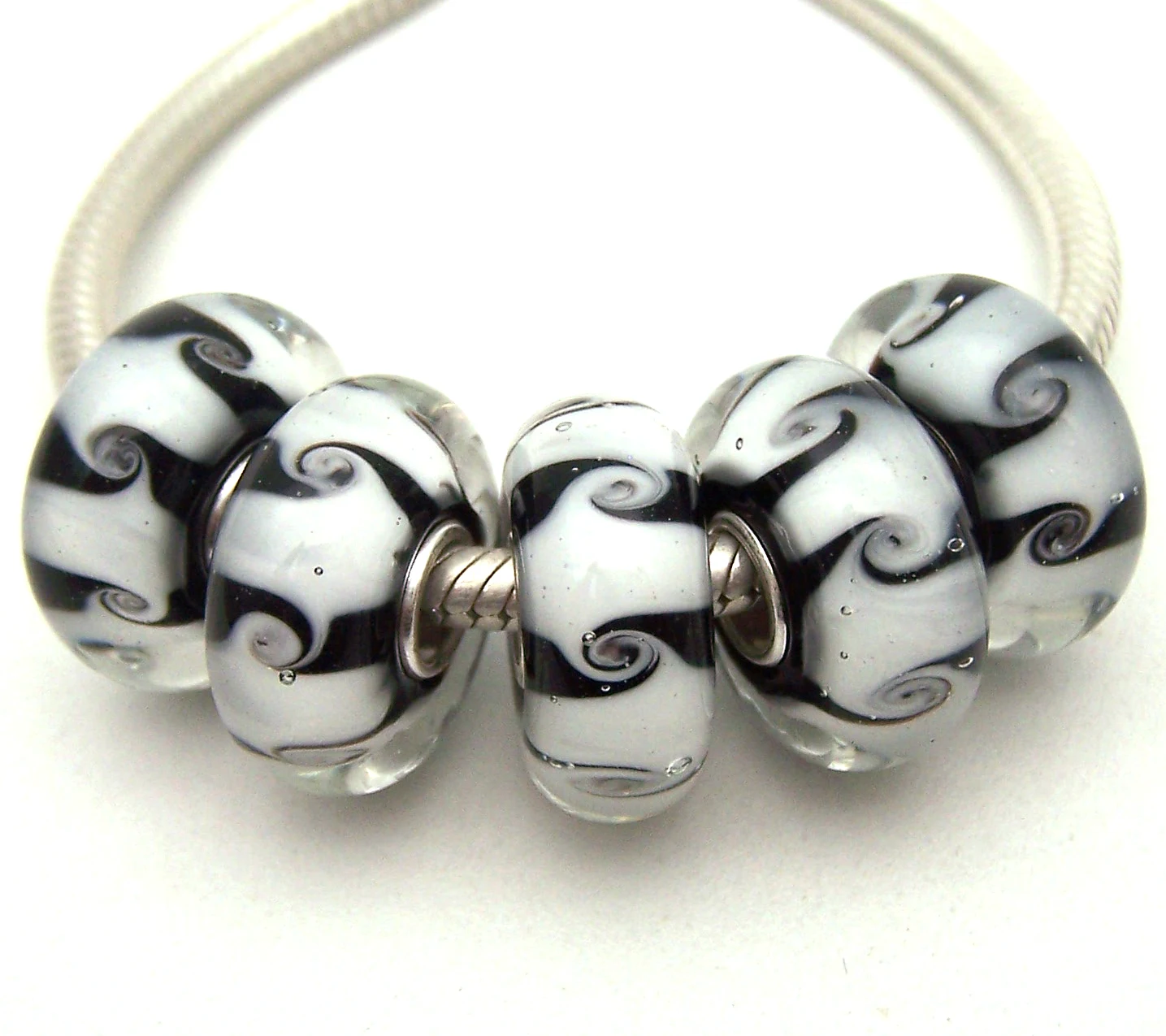 

JGWGT 2775 5X 100% Authenticity S925 Sterling Silver Beads Murano Glass beads Fit European Charms Bracelet diy jewelry Lampwork