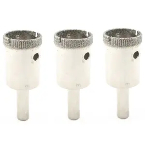 3 шт. 20-40 мм Алмазное Отверстие пила с покрытием сердечник сверло для бурения кирпичной кладки для стекла мрамора плитки гранита инструменты для драгоценных камней