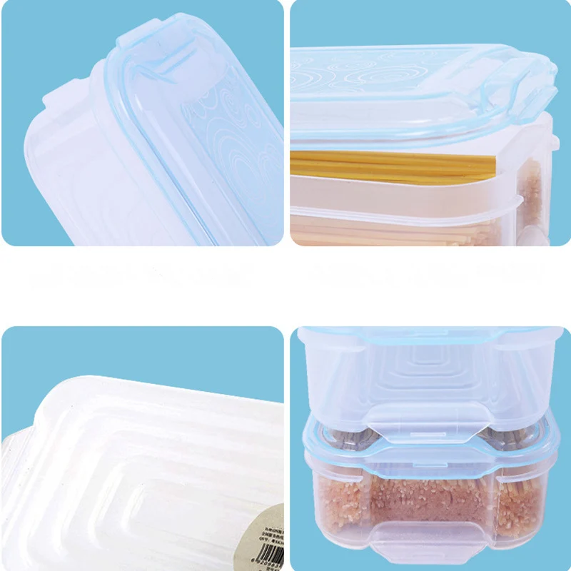 3 слоя Еда ящик для хранения море мясо контейнер овощей Кухня аксессуары