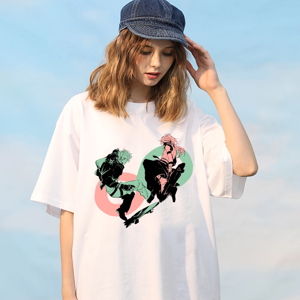 

100% Cotton Men/woman Anime T Shirt SK8 the Infinity Hip Hop Tops Tees Unisex
