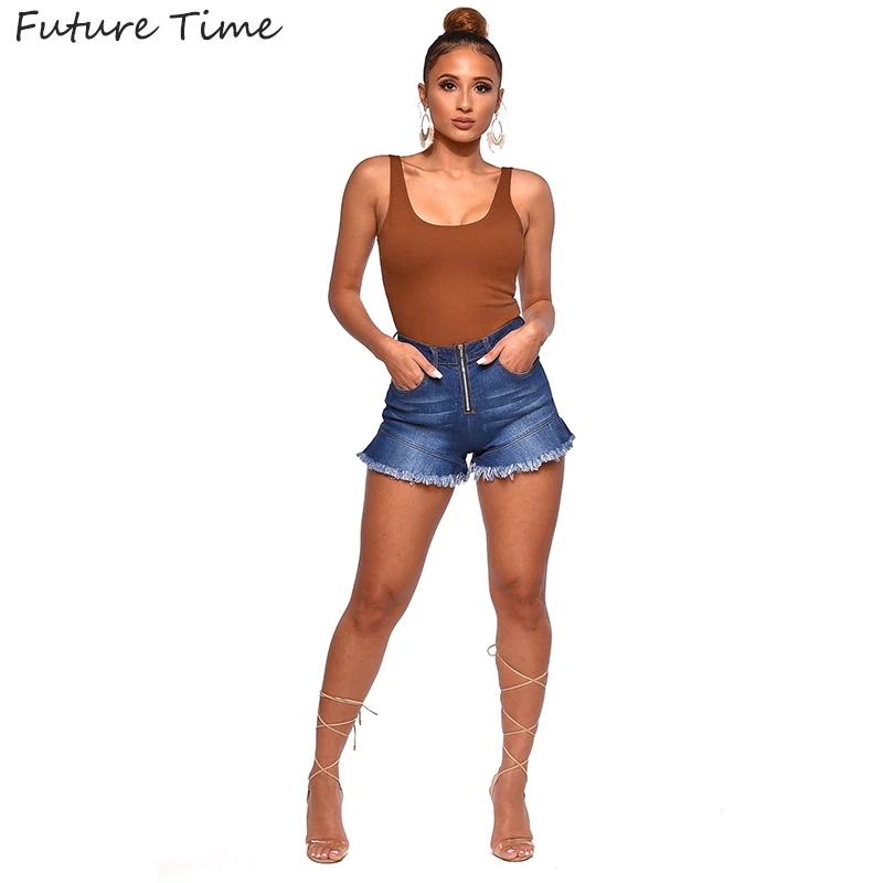 

Женские джинсовые шорты, эластичные шорты со средней талией, на весну и лето, на молнии, C2149, 2020