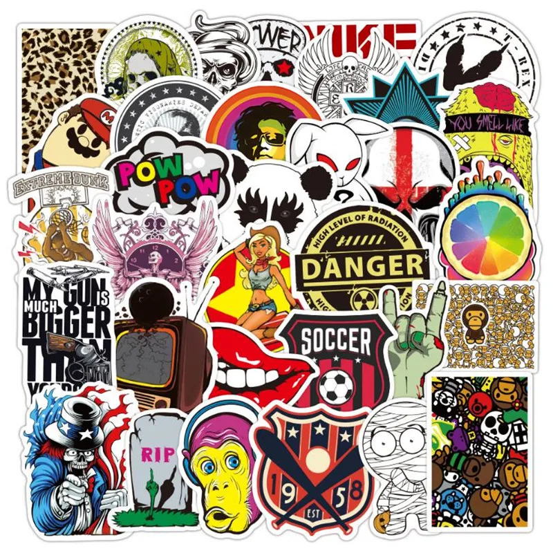 

10/30/50PCS Cartoon Anime Graffiti Suitcase Car Refrigerator Motorcycle Decorative Stickers Waterproof Toys Wholesale