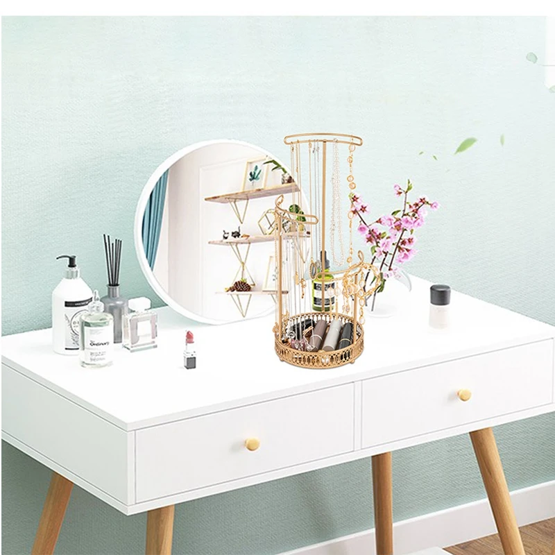 

Necklace Stand Organizer Jewelry Display, 3-Tier Jewelry Stand, Earring Holder, Accessory Organizer and Display