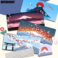 bbthbdnby japan mount fuji cherry blossom large sizes mouse pad mat size for deak mat for overwatchcs goworld of warcraft