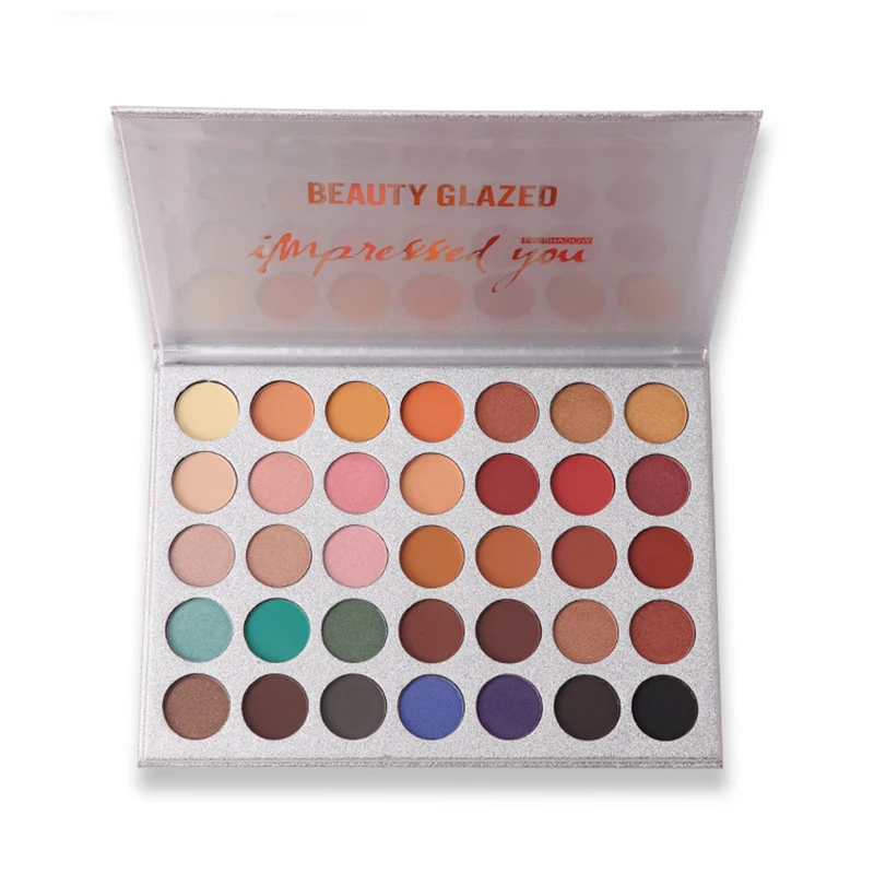 Beauty Glazed 35/15/10 цветов блестящая Палитра Тени для век брендовый макияж матовые