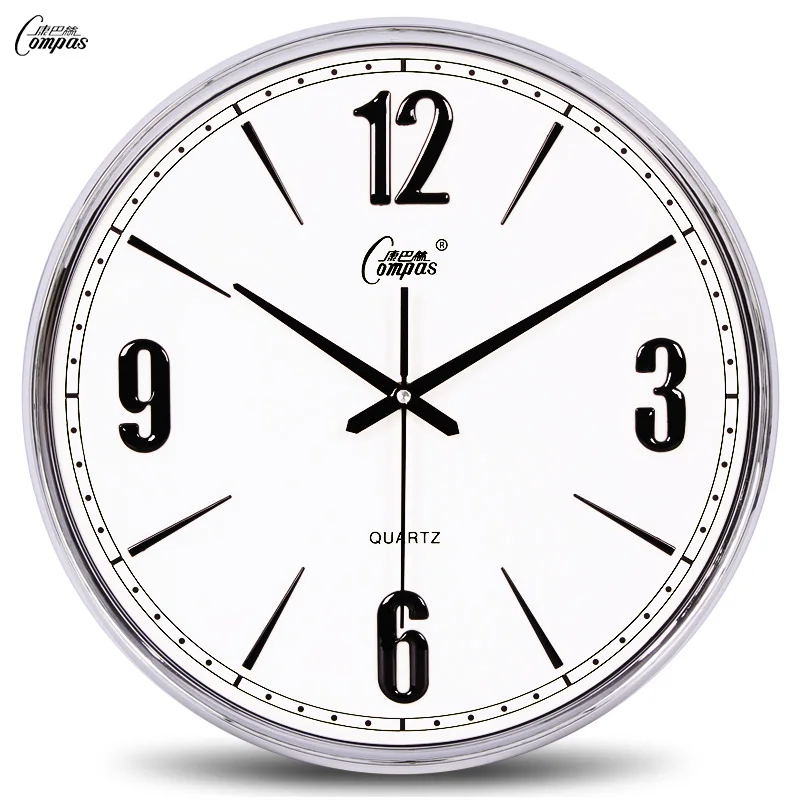 Большие настенные часы FZ276 роскошные золотистые бесшумные для спальни гостиной с