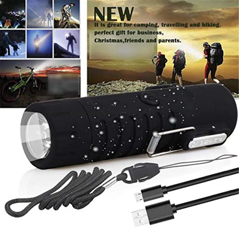 Светодиодный фонарик USB зарядка Зажигалка двойная дуга электрическая
