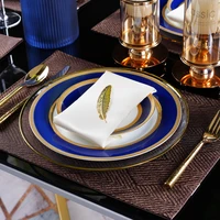 luxury tray plate party white nordic glass dinner plates full set kitchen round breakfast pratos de jantar home garden zz50pz
