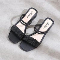 women summer slippers female outdoor fashion slipsole slides euro and american tide rubber soled ladies non slip slippers sellin