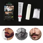 Лидер продаж, 30 мл, мужской крем с черным оттенком для бороды, Полупостоянный модный мужской кондиционер для бороды, инструмент для моделирования