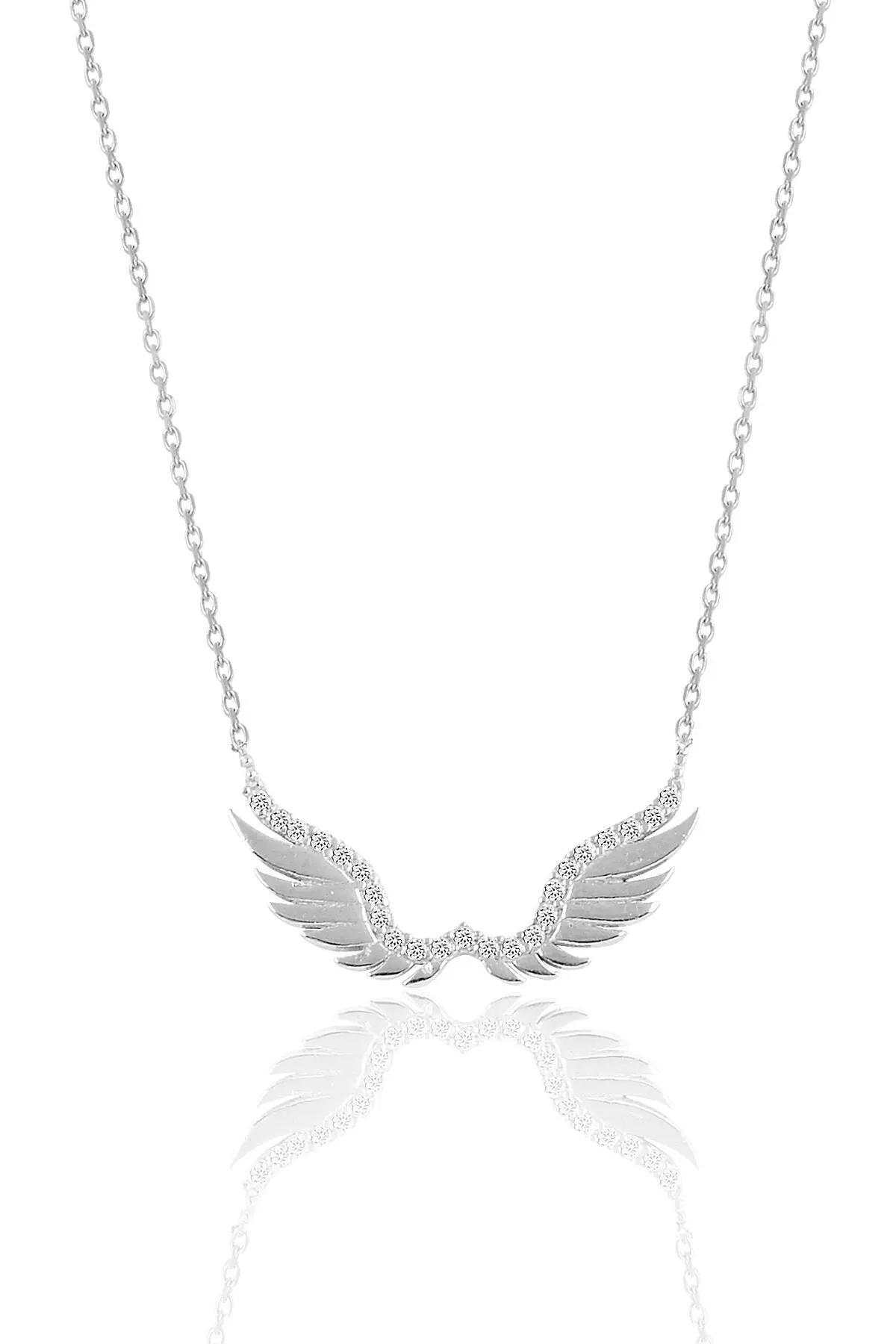 

Silver Jewelry Angel Wing Necklace Elegant