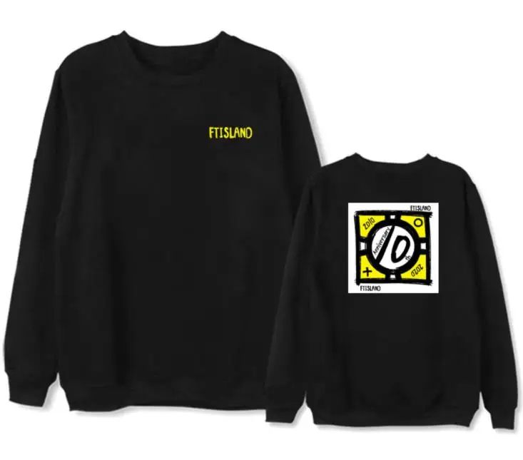 Пуловер Kpop ftisland с принтом на годовщину 10 лет модные худи унисекс флисовый/тонкий