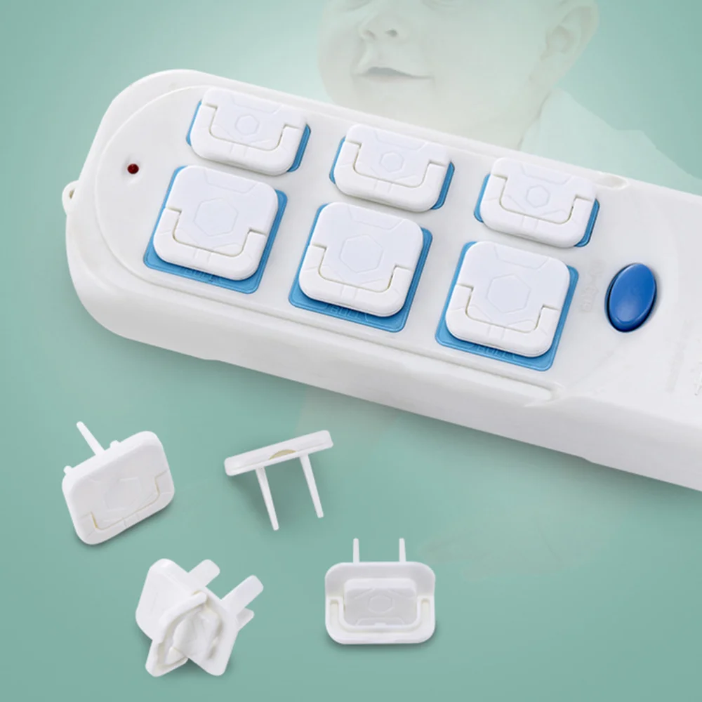 

50pcs Children Safety Protection Socket Cover Baby Safety Power Socket Protection Cover for US Plug (White, 30 Pcs Two Plug, 20