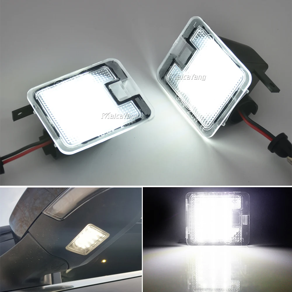 2x Canbus Under Mirror Welcome Lamp LED Under Mirror Puddle Light For Ford Focus MK3 MK2 Mondeo MKIV MKV Kuga C-Max Escape S-Max