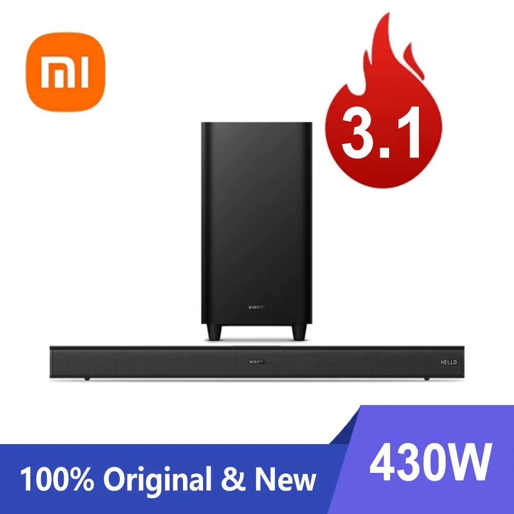Xiaomi TV Soundbar 3 1 виртуальный объемный звук для домашнего кинотеатра 430 Вт Bluetooth 5 0 6