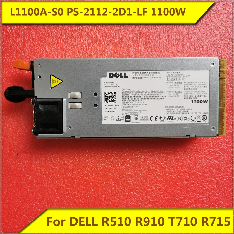 L1100A-S0 PS-2112-2D1-LF 1100W 12V -89A источник питания 0TCVRR 0Y613G 1Y45R GVHPX Оригинал для DELL R510 R910 T710 R715 сервер L1100A-S0 PS-2112-2D1-LF 1100W 12V -89A источник питания 0TCVRR 0Y613G 1Y45R GVHPX Оригинал для DELL R510 R910 T710 R715 сервер