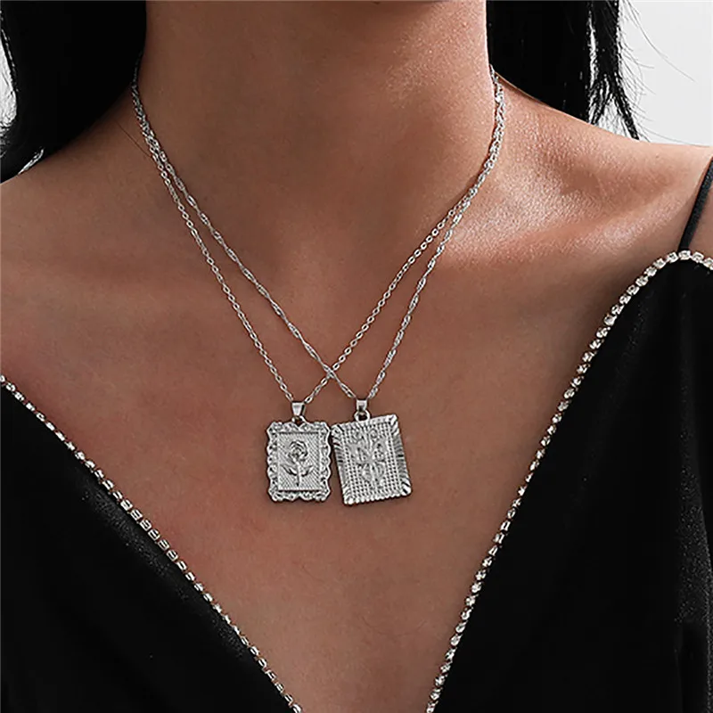 В богемном стиле Цвет золотистый серебристый розы бабочки кулон ожерелье для